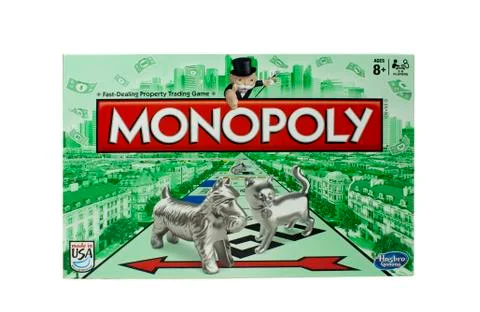 Monopoly game box 库存照片