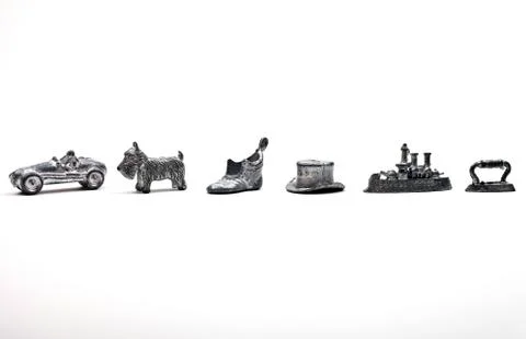 Monopoly Pieces Stock Photos