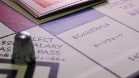 Monopoly Thimble Stock Footage 73563396