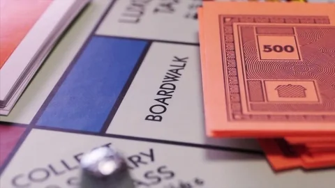 Monopoly Thimble Stock Footage 73563444
