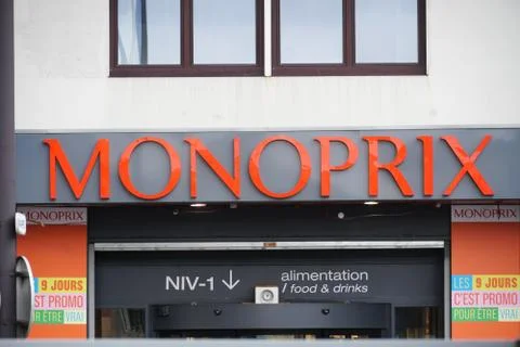 Monoprix location in Paris Foto stock