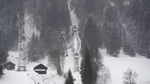 Monorail cableway in Austria Video stock 71219222