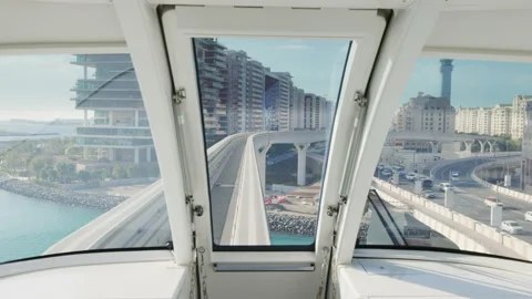 The monorail of Dubai Stock Footage 220102991