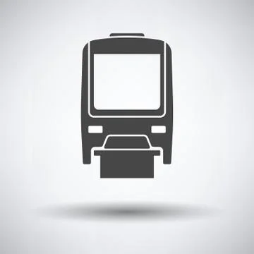 Monorail  icon front view Stock Illustration