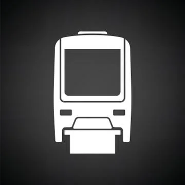 Monorail  icon front view Stock Illustration