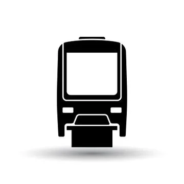 Monorail  icon front view Stock Illustration
