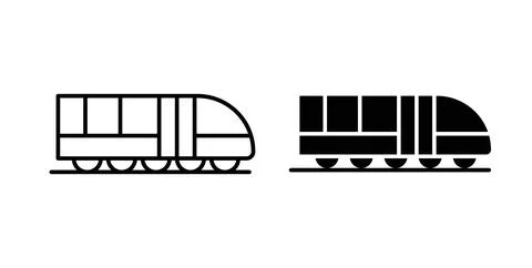 Monorail icon vector art Illustrations Stock Illustration