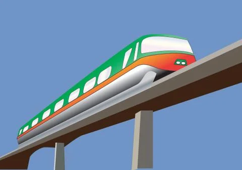 Monorail Illustrazione stock