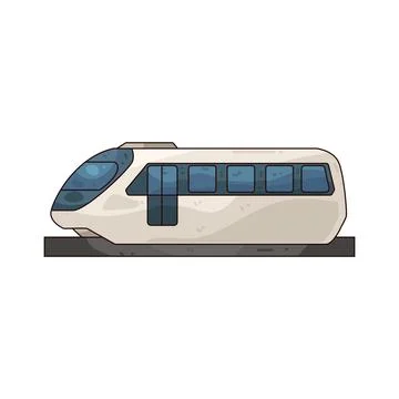 Monorail illustration Stock Illustration