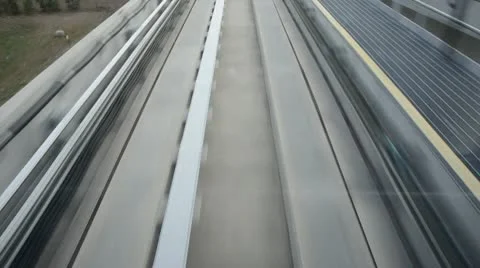 Monorail tracks Stock Footage 10788533