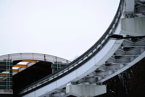 Monorail train station Stock Photos
