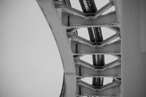 Monorail train track Foto stock