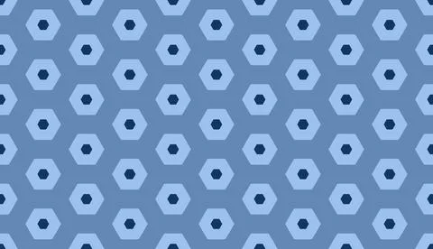 Monotone blue shapes seamless repeat pattern illustration Stock Illustration