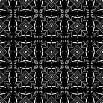 Monotone color patterns with flowers Stock Illustration