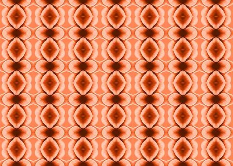 Monotone orange shapes seamless repeat pattern illustration Stock Illustration