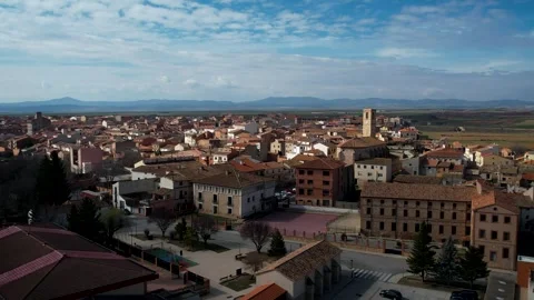 Monreal del campo aerial view 4K Stock Footage 308716111