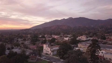 Monrovia city evening Stock Footage 84249973
