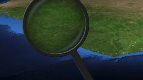 Monrovia city found on the map, 3d rendering 库存影片 135225563