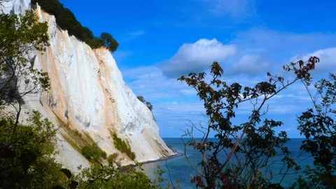 Mons Klint cliffs in Denmark Stock Footage 97083171