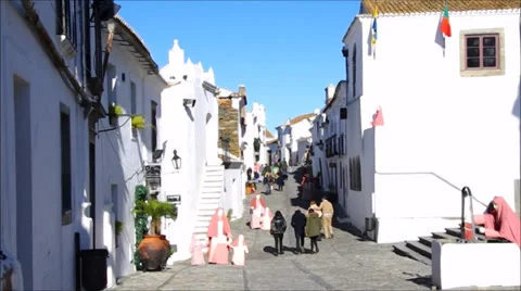 Monsaraz square Stock Footage 33738426