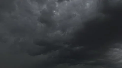 Monsoon Clouds Gather Darken Sky Produce Rainstorm Time Lapse 스톡 동영상 201389028