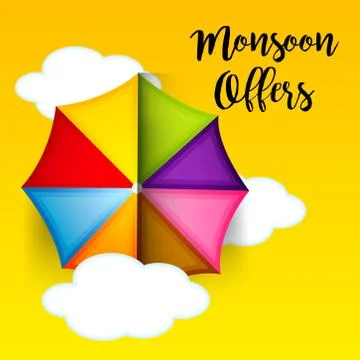 Monsoon. Stock Illustration