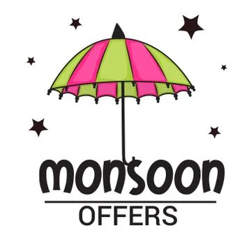 Monsoon. Stock Illustration