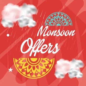 Monsoon. Stock Illustration