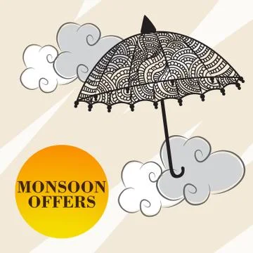 Monsoon. Stock-Illustration