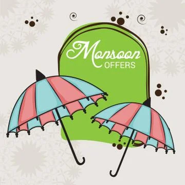 Monsoon. Illustrazione stock