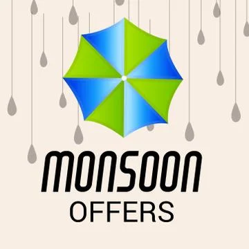 Monsoon. Stock Illustration