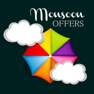 Monsoon. Stock Illustration