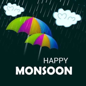 Monsoon. Stock Illustration