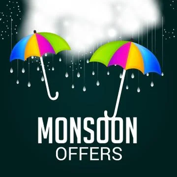 Monsoon. Stock Illustration