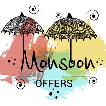 Monsoon. Stock Illustration