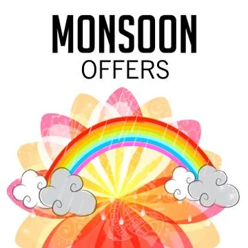 Monsoon. Stock Illustration