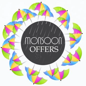 Monsoon. Stock Illustration