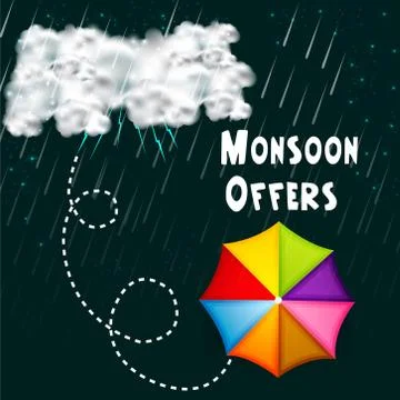Monsoon. Stock Illustration