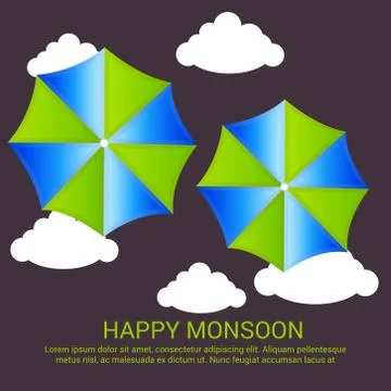 Monsoon. Stock Illustration