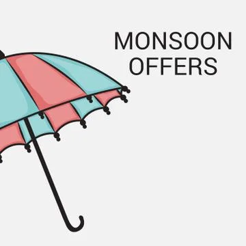 Monsoon. Illustrazione stock