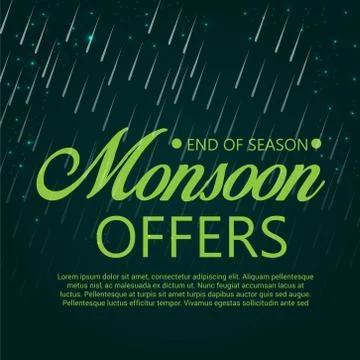 Monsoon. Stock Illustration