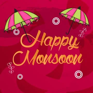 Monsoon. Stock Illustration