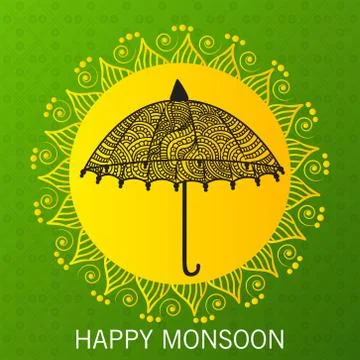 Monsoon. Illustrazione stock