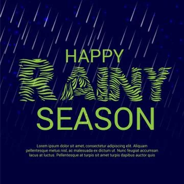 Monsoon. Stock Illustration