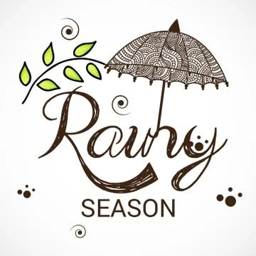 Monsoon. Stock Illustration