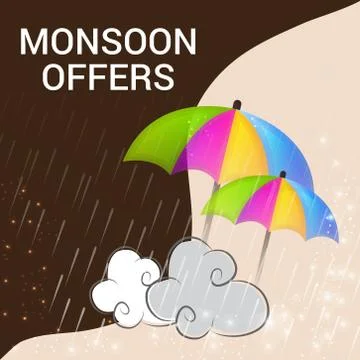 Monsoon. Stock Illustration