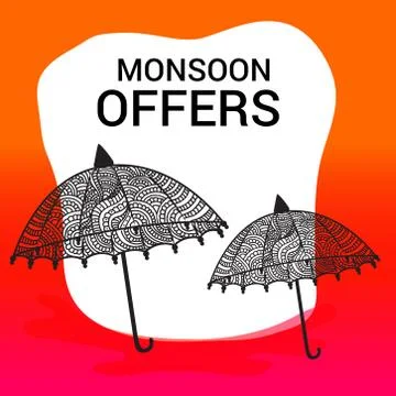 Monsoon. Illustrazione stock
