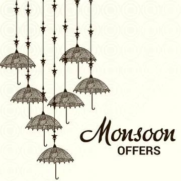 Monsoon. Stock Illustration