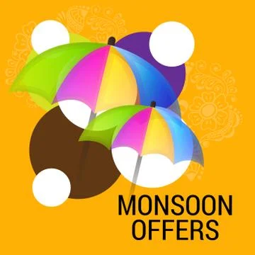 Monsoon. Stock Illustration