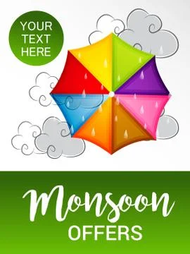 Monsoon. Stock Illustration